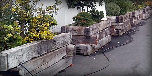 Traviesas para jardinería